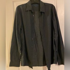 perry ellis slim fit button down shirt large